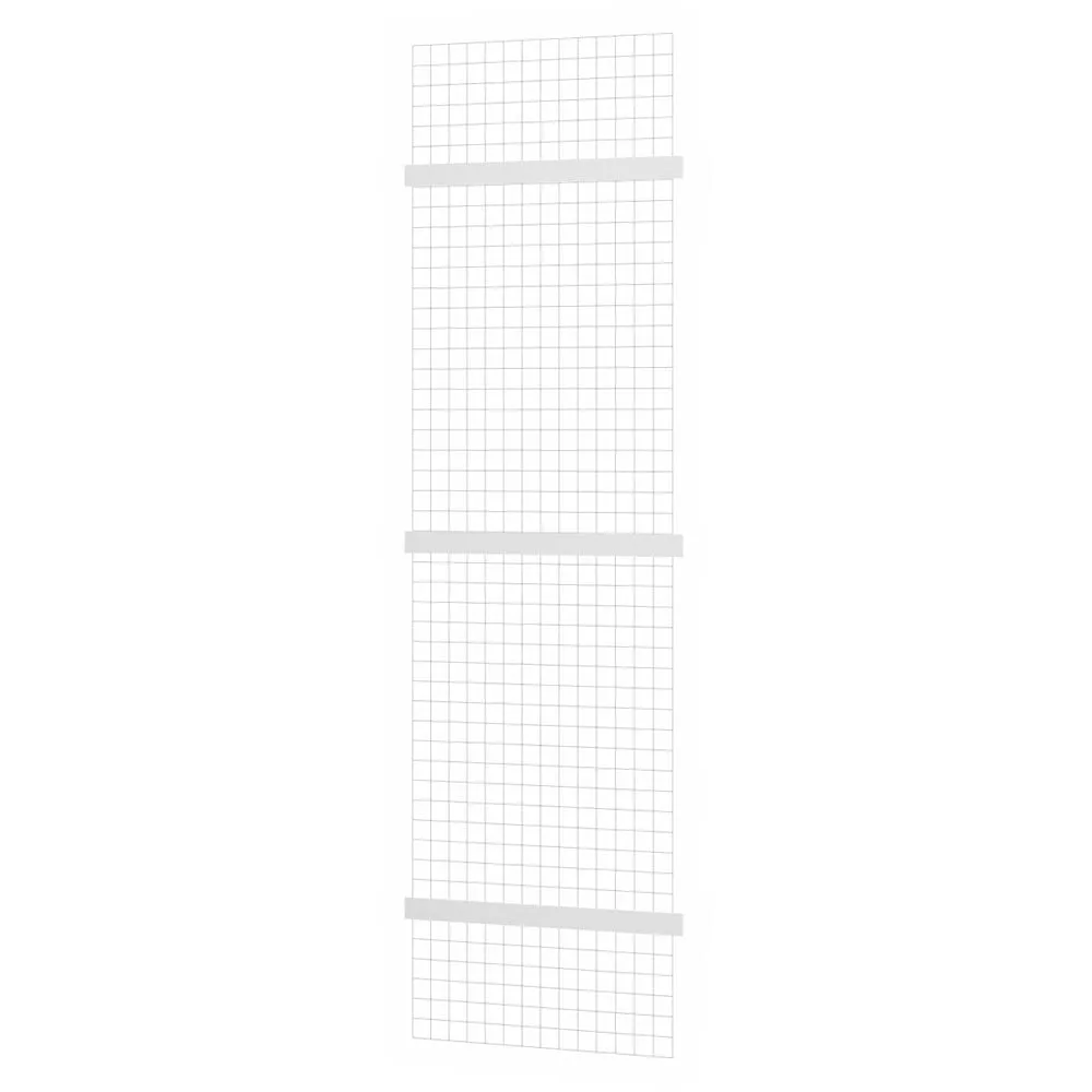 Gitter-Rückwand für Fachbodenregale Stecksystem T-Profil | passend zu HxB 250x75cm | Masche 5x5cm | Stärke 2,4mm | Verzinkt