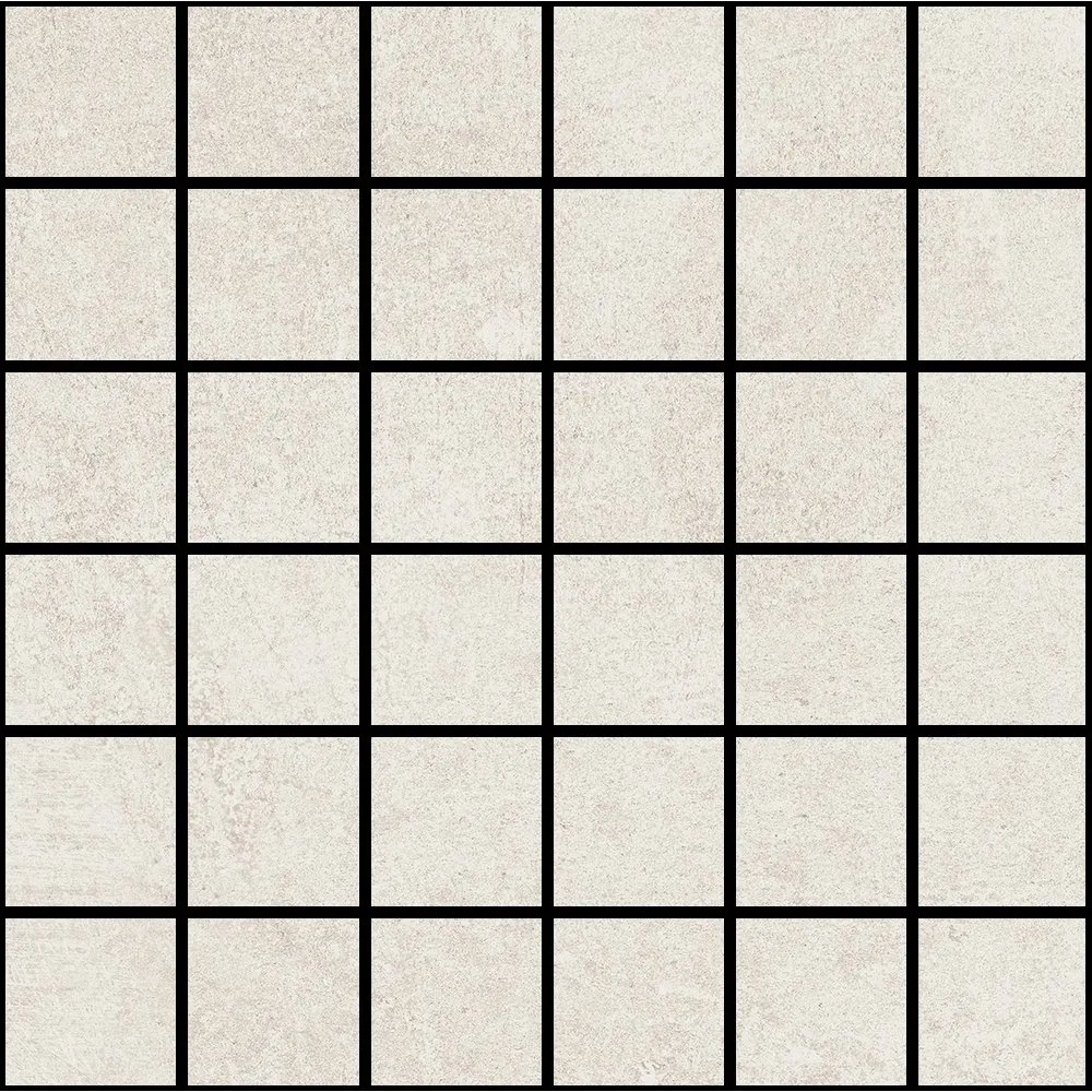 SUPERGRES FLIESEN H.24 IVORY MOSAIK AUF NETZ NATURAL REKTIFIZIERT 30X30